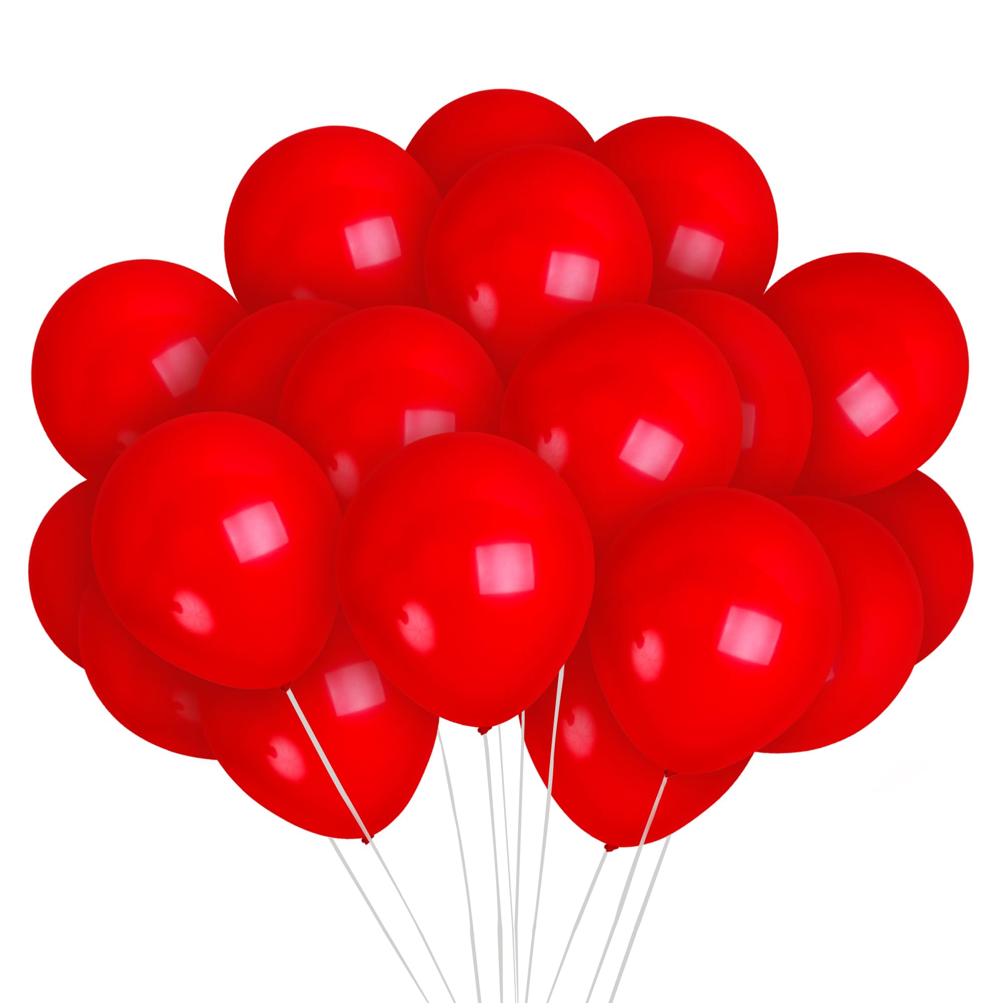 Amazon.com: Treasured Gifted Matte Red Balloons - Dark & Ruby Red